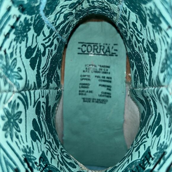 Corral Orange Leather Cowboy Boots(Size 8) - Picture 7 of 13